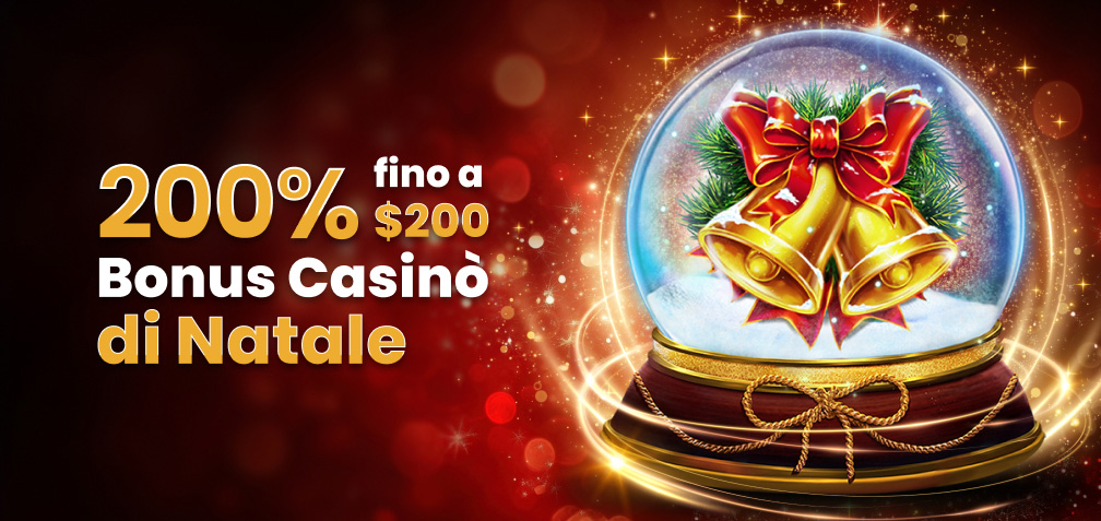 Bonus Casinò di Natale 200% fino a 200 $