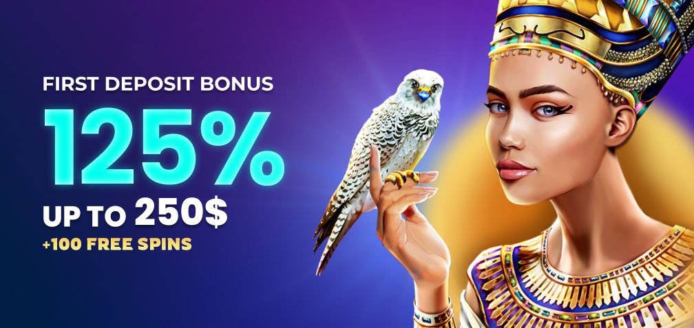 125% up to $250 First Deposit Casino Bonus + 100 Free Spins