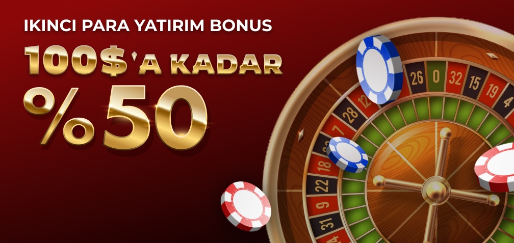 50'ye kadar 100$ Para Yatırma Bonusu