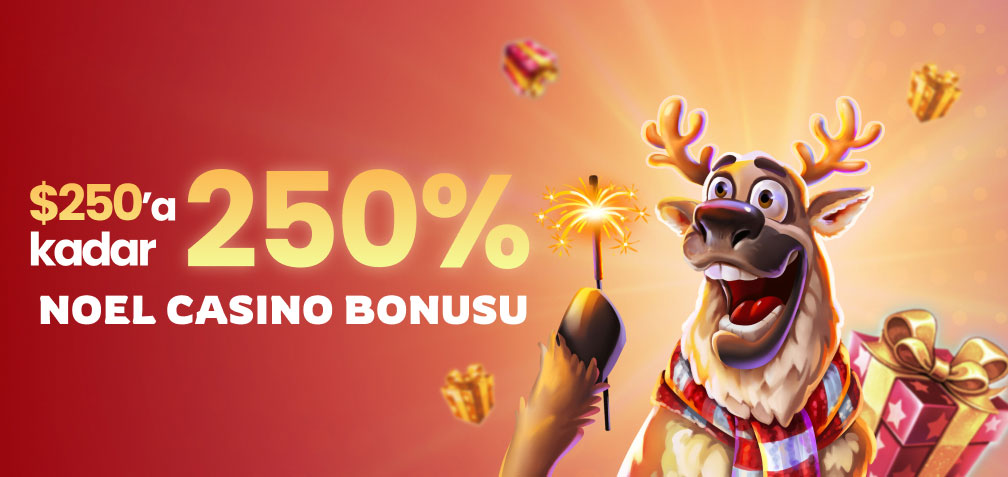 250% up to $250 Christmas Casino Bonus